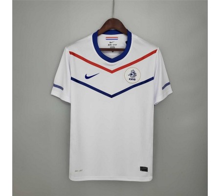 Netherlands 2010 Away White Soccer Jersey